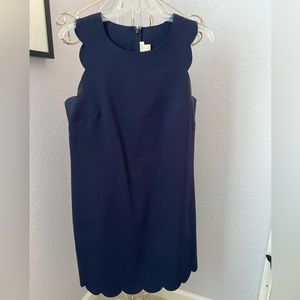 J.Crew scallop shift in navy